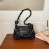 Linda bolsa de axila tipo macarrón, bolso cuadrado pequeño moderno y versátil, bolso cruzado casual con estampado de estrellas, elegante bolso de hombro