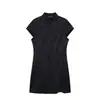 Ropa Europea y Americana Transfronteriza para Mujer Za Aliexpress Venta Caliente Nuevo Vestido Corto Jacquard de Moda y Elegante Estilo Chino