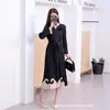 Venda Direta da Fábrica Miyake Miyake Moda Cruzada Plissada Plus Size Feminina Vestido Embossado Estilo Europeu e Americano Emagrecedor