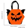 Halloween Desenho Animado Saco de Doces Decoração Adereços Festa Infantil Saco de Presente Saco de Doces Abóbora Bolsa de Feltro Bolsa de Mão