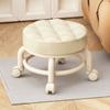 Taburete pequeño explosivo Respaldo Rueda universal Banco suave con ruedas Sofá infantil de celebridad cibernética Mesa de centro Silla pequeña Polea Taburete bajo