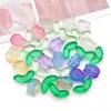 Hojas de Vidrio Degradado, Tulipanes, Rosas Accesorios para Joyería DIY, Cuentas Sueltas de Perforación Directa, Colgantes para Pulseras, Accesorios para el Cabello, Pétalos