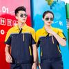 Conjunto de Ropa de Trabajo de Verano Taller Fábrica Chaqueta Delgada Transpirable Ropa de Protección Laboral Ropa de Ingeniería Herramientas de Reparación Automotriz Estampado Bordado