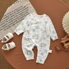 Ropa de Bebé Verano Delgada Lanjing Modal Recién Nacido Ropa de Mariposa Pijama Bebé Clase A Sin Huesos Ropa para Aire Acondicionado