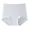 Pantaletas de algodón puro 40S para mujer 10A antibacterianas, entrepierna extendida, tacto suave de algodón, alta elasticidad, sin costuras, control de abdomen, de cintura alta para mujer