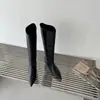 Primeiro Encontro Outono/Inverno Bico Fino Botas Longas para Mulheres 2026 Novo Estilo Salto Fino Salto Médio Sexy Versátil Acima do Joelho Emagrecedoras Botas Altas