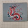 Nova Moda Estilo Chinês Etiqueta de Couro Ano do Dragão Impressão em Couro Estilo Antigo Marca Registrada Laminada Venda Direta da Fábrica