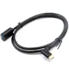 Adaptador acodado Tipo-C a cable corto USB 3.0 hembra Adaptador OTG Android para teléfonos móviles y convertidor de unidad flash USB para coche Mercedes