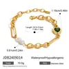 Pulsera Jingqiao de acero de titanio transfronteriza, no se decolora, luz de lujo, acero inoxidable de alta calidad, circón de colores, estrella de mar, joyería de nicho para mujer