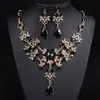 Collar de Novia Europeo y Americano Transfronterizo Vestido de Novia de Dos Piezas Accesorios de Boda Juego de Collares de Aleación para Boda Decoración Venta al por Mayor