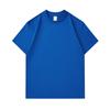 Algodão Puro Gola Redonda Ombro Caído Manga Curta Logo Personalizado Casual Solta Cor Sólida Camisa Cultural Uniforme de Grupo Camiseta Pintada à Mão Feita Sob Medida