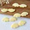 Cuero PU Felpa Grabado Alas de Murciélago Diablo Material Hecho a Mano DIY Decoración Lolita Accesorios de Abanico de Soporte