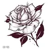 Adesivos de Tatuagem para Costas da Mão Mandala com Padrões Retrô, Adesivos de Tatuagem Florais Exóticos da Moda