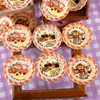 Plato de pan para perro, plato de pan de simulación de resina, casa de muñecas DIY, juego de comida en miniatura, modelo de tienda de conveniencia