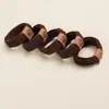Al por mayor En stock Rayas Horizontales Moda Lindo Oso Gomas para el Cabello Alta Elasticidad Bandas para el Cabello Accesorios para el Cabello de Mujer