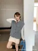 Colete Tricotado Feminino Primavera Outono Novo Coreano Gola Redonda Sem Manga Fio Fantasia Colete Camada Versátil Suéter Cardigan Emagrecedor Roupa Externa