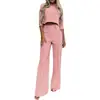 Conjunto Casual Feminino de Duas Peças Moda Amazon Transfronteiriça 2025 Roupas Femininas