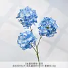 Flores de Hortensia Artificiales con 3 Cabezas, Hortensia Copo de Nieve, Arreglos Florales para Bodas, Decoraciones de Flores Falsas, Arte Floral de Decoración para Bodas