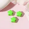 Dopamina Acrílico Color Sólido Agujero Grande Estrella de Cinco Puntas Cuentas Cuentas de Estrella DIY Niños Zapatos con Cuentas Accesorios Venta al por Mayor