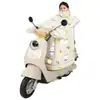 Capa à Prova de Vento para Veículo Elétrico, Versão Espessa de Inverno com Lã, Capa à Prova de Vento para Bicicleta Elétrica, Capa de Inverno à Prova de Chuva, Vento e Frio