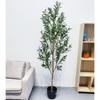 Explosiones de Amazon simulación olivo verde en maceta árbol de simulación extraíble árbol falso punto verde fábrica al por mayor