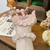 Pulseira de Cristal Rosa Natural 'Delícia do Coração' para Mulheres, Popular na Transmissão ao Vivo Dami, Pulseira de Cristal de Ametista 'Conta da Fortuna' para Mulheres