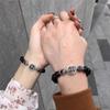 Pulsera de pareja con brújulas, regalo conmemorativo, diseño moderno para estudiantes, hombres y mujeres, joyería de regalo de cumpleaños con sentido de la moda.