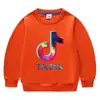 Primavera y Otoño 2026 Color Sólido Estilo Coreano Nueva Ropa Infantil Sudadera de Cuello Redondo Camisetas de Algodón de Manga Larga para Niños y Niñas