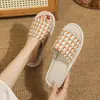 Pantuflas Ligeras y Transpirables de Suela Suave para Interiores, Pantuflas de Lino para Todas las Estaciones para Parejas, Hombres y Mujeres, para Viajes, Hogar y Uso de Invitados, Pantuflas de Colores Caramelo