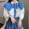 Primavera y verano con falda chal pequeño suéter corto todo a juego chaleco prenda exterior fina corbata moño pequeño