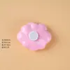 Adorno de coche de nube con flor de seis pétalos brillante de resina con base giratoria Gadget accesorio de rodamiento giratorio DIY