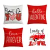 Nuevas Letras Rojas de Amor para el Día de San Valentín Impresión Digital Elementos de Coche Decoración Interior de Coche Funda de Cojín Venta al por Mayor