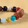 Hangzhou Lingyin 18 Sementes Bodhi Pulseira de 18 Sementes Lótus de Jade Branco Pulseira de Casal Contas de Buda Femininas Contas Circulação Dobao