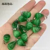 Pingente Redondo Gota d'Água 13*18mm Ametista Natural Olho de Tigre Acessórios para Brincos e Colares DIY Joias para Atacado