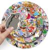 200 pegatinas de animales de bolígrafo simple transfronterizas, lindas, de dibujos animados, originales, sin infracción, impermeables, decorativas, para DIY, pegatinas para funda de teléfono