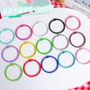 Anel de fixação de tinta colorida de 45mm acessórios DIY chaveiro redondo cor de doce anel aberto fivela de anel