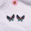 Pendientes de mariposa acrílicos de 35 mm Hyun Yafeng con polvo fino blanco, gancho para la oreja, horquilla, pasta para el pelo, bricolaje