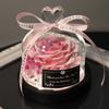 Amazon Dia dos Namorados Flor Preservada em Cúpula de Vidro, Produto Acabado com Flor de Rosa Real, Presente Criativo para Aniversário de Meninas ou Dia dos Namorados Chinês