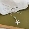 Collar colgante geométrico minimalista cepillado estilo coreano para mujer, diseño único y versátil, cadena para la clavícula, accesorio de moda y versátil para mujer