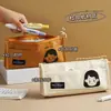 Bolsa de Lona para Lápices Triángulo de Taco Estilo Ins Gran Capacidad Bolsa de Cosméticos Bolsa de Papelería Bolsa de Lápices para Estudiante Estilo Simple