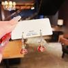 Pendientes de Moda Dongdaemun Coreana de Cristal Simple para Dinero 2021 Nuevos de Moda Elegantes Pendientes de Celebridad de Internet para Mujeres