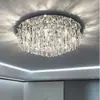 Lámpara de Techo de Cristal de Lujo Ligero, Lámpara Minimalista Moderna para Sala de Estar, Lámpara Elegante para Dormitorio Principal, Nuevo Modelo 2026, Luminaria Redonda de Moda