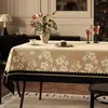 Toalha de mesa vintage estilo francês, impermeável, resistente a óleo, lavável, novo modelo 2026, toalha de mesa de jantar resistente ao calor, luxo leve com toque de alta qualidade, toalha para mesa de centro