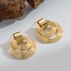 Pendientes Estilo Retro Hong Kong Otoño e Invierno Celebridad de Internet Pendientes de Lujo Ligero Gama Alta Oro Perla Pendientes Versátiles para Mujer