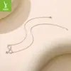 Colar Yinziyun Original Banhado a Ouro Branco em Cobre Amor Infinito Padrão Retrô Transfronteiriço Símbolo Infinito Corrente de Clavícula
