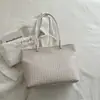 2026 Nueva Bolso Tote Tejido a Mano de Moda Bolso de Hombro de Gran Capacidad Elegante para Viajes Diarios para Mujeres