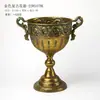 Vaso Clássico com Pé Alto Suporte para Flores Vaso de Flores Arte em Ferro Envelhecido Retrô Estilo Europeu Urna de Flores para Casamento Adereço para Fotos