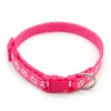 Coleira anti-perda para cães e gatos, sem guizo, com estampa de pata de cachorro, multicolorida, para passeios ao ar livre