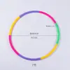 Aro de Hula Hoop Infantil Desmontável e Encaixável Brinquedo de Jardim de Infância Equipamento de Fitness Aro de Hula Hoop Colorido de Plástico para Exercício Abdominal e Perda de Peso