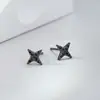 Pendientes Dark Star de plata de ley 925 para dormir gratis, pendientes de verano para mujer, nueva moda 2021